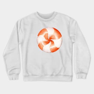 Halloween orange candy circle Crewneck Sweatshirt